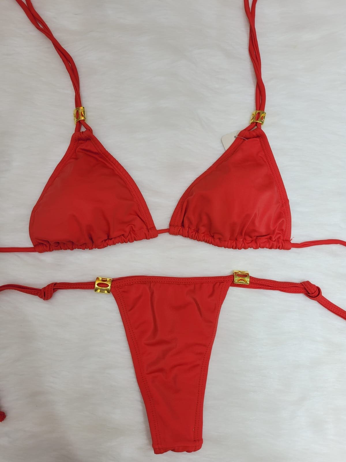 Traje de baño tipo bikini de licra elástica "Asoleador"