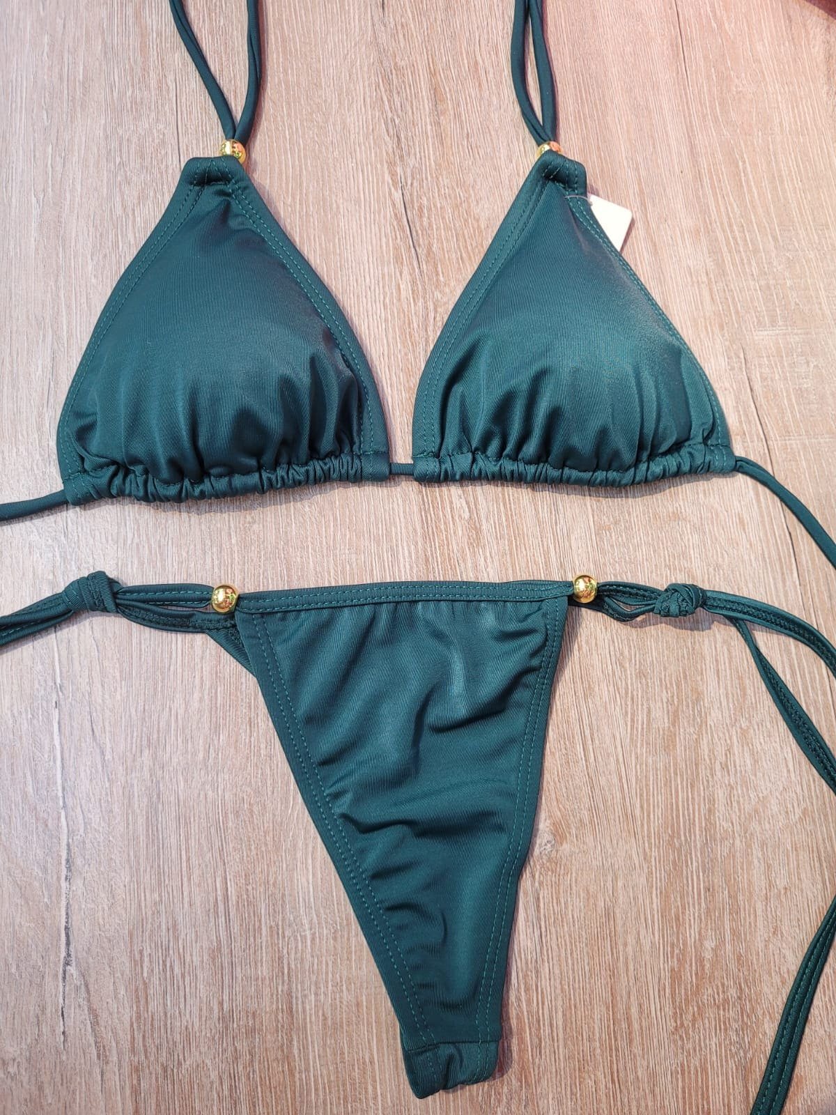 Traje de baño tipo bikini de licra elástica "Asoleador"
